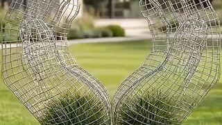 Wire Sculpture to Living Art