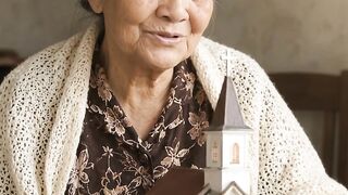 Nenek dan Gereja miniatur sinenek