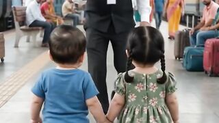To kid talking nicely