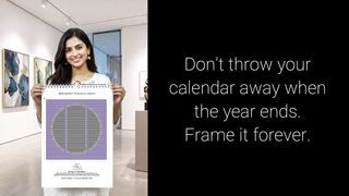 Most calendars end up in the trash on December 31st. This one stays on your wall forever. 🖼️✨