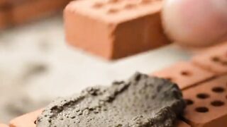 Building a Beautiful Tiny House from Scratch with Mini Bricks | Miniature Art