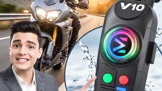 Fone Bluetooth 5.3 para Capacete de Moto por R$37,10! 🎧 Chamadas Mãos Livres + IPX6