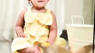 So beautiful video cute baby moment 🍼😍