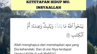PERCAYALAH...  BACA AYAT INI 100X  ALLAH AKAN MENGHAPUS CATATAN  HUTANG MU, DAN MEMPERMUDAH  URUSAN MU