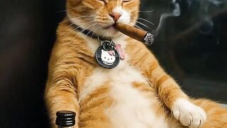 ​The Real Boss Cat Lives Like a Legend! 😎😼