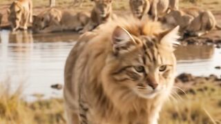 SEMUA SINGA KETAKUTAN! 😱 BULU KUCING INI MIRIP SANG RAJA HUTAN! 🐱🦁🔥