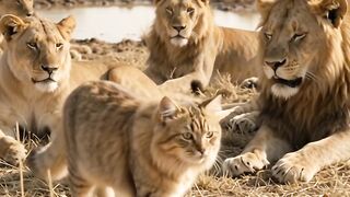 SEMUA SINGA KETAKUTAN! 😱 BULU KUCING INI MIRIP SANG RAJA HUTAN! 🐱🦁🔥 2