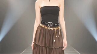 NAVILERA Setelan 5In1 Bohemian Gothic Vintage,  Wanita| Top Kemben
