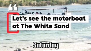 Saturday Rush! Wooden Motorboat PUTRA FALO Crossing White Sand Beach