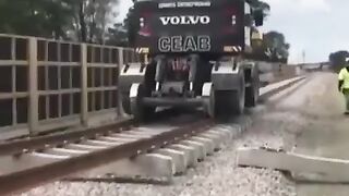 🚂 How Do They Build a Railroad? 🤯 The Incredible Process Behind the Tracks!