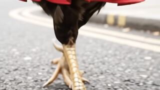Rooster strutting in fashion ❤️
