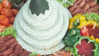 Indonesian 🇲🇨 food tradisional from rice