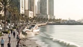 O oceano recuou de forma impressionante…