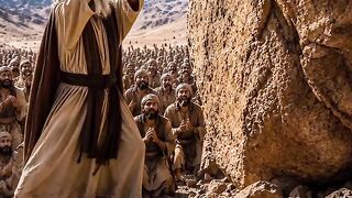 Moses struck the rock