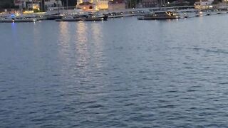 Night life in the seaside