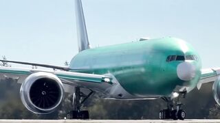 Lufthansa 777X Takeoff — Watch Those Wings! ✈️ N20080 | Sixth Test Flight