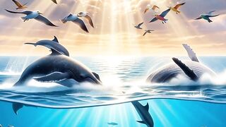 Antiguo Testamento - Dios llena los océanos con criaturas maravillosas **(Génesis 1:20–23)**