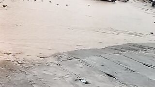 Cars Driving Through Floodwater! 🌧️🚗 | Heavy Rain & Flooded Streets #Shorts