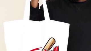 baseball dad Large Tote Bag