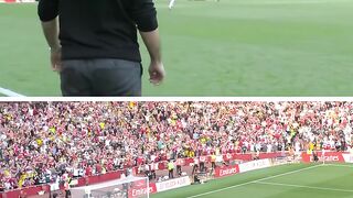 Mikel Arteta looks forward to a good day.
