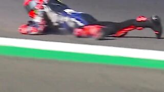 Quartararo crashed in Q2 at Gpmandalika