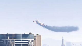 ✈️🔥 Airplane Catches Fire and Crashes Into the Sea! 🌊😱