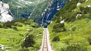 Beautiful mountain railways