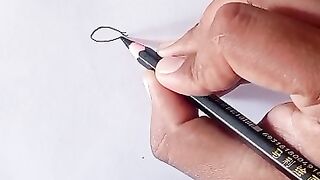 Easy drawing pencil ✏️📝 saktch