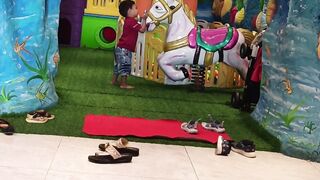 Baby Playing with Hourse