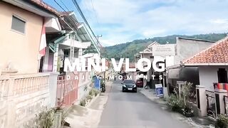 Mini Vlog in The Village | Motorcycle Ride Through Countryside to a Hidden Turquoise Lake in Indonesia