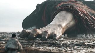 The Giant Noh Spirit Awakens: A Colossal Yokai Crawls Across The Wasteland