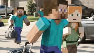 H-1B Exodus in Texas is REAL? Why Minecraft Steve & All Families Are Leaving Homes & Cars Behind 😱