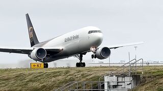 UPS Boeing 767-300F Powerful Takeoff From PAE | N923UP | BOE331