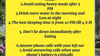 Important health tips 2