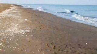 Beautiful beach visit at early morning