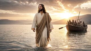 Jesus walking on water