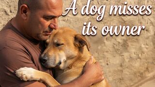 A dog misses its owner deeply.