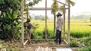 Building a Dream Coffee Shop in the Middle of Rice Fields! ☕🌾