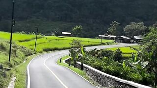 Beautiful Mountain Road Drive Through Lush Green Landscapes | Scenic Nature Views