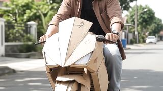 Making a Motorcycle from Cardboard