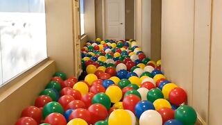 Walking Through a Hallway Full of Balloons 🎈🏨