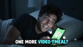 “Just One More Video…” 😴📱😂
