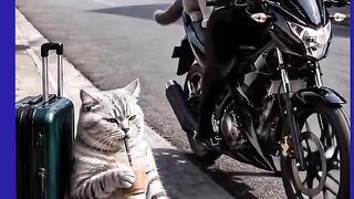 GATO NÃO GOSTOU FOI A TRAS DELES