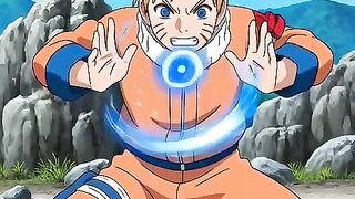 The moment when Naruto focuses his chakra