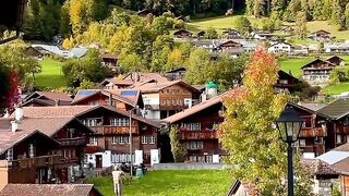 Beautiful Village by the mountain
