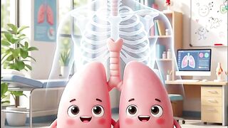 🫁 Inside Your Lungs: How Every Breath Keeps You Alive! 💨🔬 | Human Body Facts in 40 Seconds