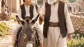 Am Old man with His Grandson