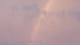 rainbow in the afternoon