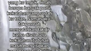 Tak pernah menyalahkan takdir