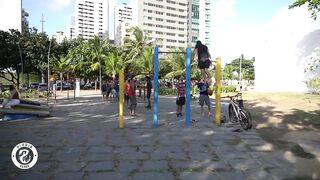 Old Man Street Workout Prank